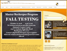 Tablet Screenshot of ncbeekeepers.org